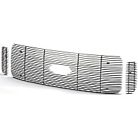 71166 Grille Insert - Silver, Aluminum, Billet, Direct Fit