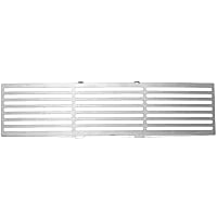 86182 Billet Grille - Polished, Stainless Steel, Horizontal Bars, Bumper Insert, Direct Fit, Sold individually
