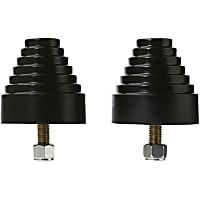 19-1318-BL Bump Stop - Black, Polyurethane, Universal, Set of 2