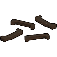 7-1711-BL Radiator Mount - Black, Polyurethane, Direct Fit, Set of 4