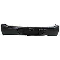 10021PQ Rear Bumper Cover, Primed, Without Parking Aid Sensor Holes, CAPA CERTIFIED