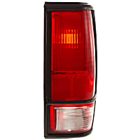 11-1324-93 Passenger Side Tail Light, Without bulb(s), Halogen, Clear and Red Lens