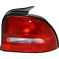11-3245-01 Passenger Side Tail Light, Without bulb(s), Halogen, Clear and Red Lens