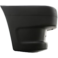 Front, Passenger Side Bumper End, Primed, With Wheel Opening Flare Holes