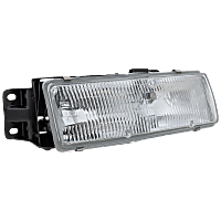 20-1624-28 Passenger Side Headlight, With bulb(s), Halogen, Clear Lens