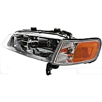 20-1845-00Q Driver Side Headlight, With bulb(s), Halogen, Clear Lens, With Corner Light, CAPA CERTIFIED