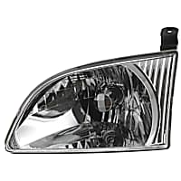 Driver Side Headlight, with Bulb, Halogen, Clear Lens, 6 Cyl., 3.0L Engine, CAPA CERTIFIED