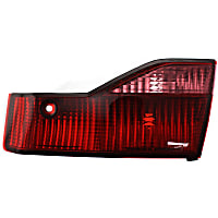 Passenger Side, Inner Tail Light, without Bulb, Halogen, Clear and Red Lens, Sedan, CAPA CERTIFIED