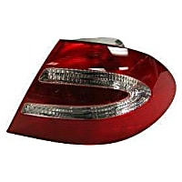 65900 Passenger Side Tail Light, With bulb(s), Halogen, Clear and Red Lens