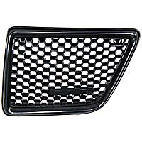 Driver Side Grille Assembly, Black Shell and Insert, Grille