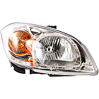 Passenger Side Headlight, with Bulb, Halogen, Clear Lens, without Bracket, CAPA Certified