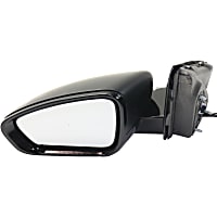CH06EL Driver Side Mirror, Power, Manual Folding, Heated, Paintable, Without Signal Light, Without memory, Without Puddle Light, Without Auto-Dimming, Without Blind Spot Feature