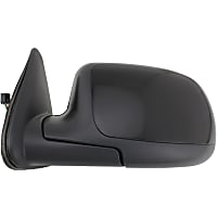 CV22EL Driver Side Mirror, Non-Towing, Power, Manual Folding, Heated, Paintable, Without Signal Light, Without memory, Without Puddle Light, Without Auto-Dimming, Without Blind Spot Feature