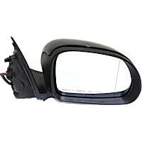 FA03ER Passenger Side Mirror, Power, Manual Folding, Heated, Paintable, Without Signal Light, Without memory, Without Puddle Light, Without Auto-Dimming, Without Blind Spot Feature