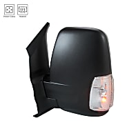 FD01EL-S Driver Side Mirror, Power, Power Folding, Heated, Textured Black, In-housing Signal Light, Without memory, Without Puddle Light, Without Auto-Dimming, Without Blind Spot Feature