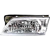Driver Side Halogen Headlight, With bulb(s), OE Replacement