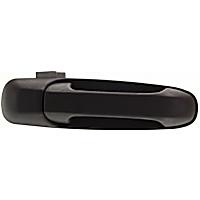 Front, Passenger Side Exterior Door Handle, Black, Without Key Hole, With Pull-Up Lever