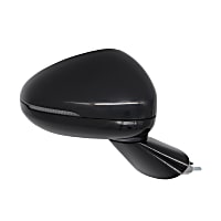 KA106ER-S Passenger Side Mirror, Power, Manual Folding, Heated, Paintable, In-Housing Signal Light, Without Memory, Without Puddle Light, Without Auto-Dimming, With Blind Spot Detection in Glass