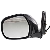 LX17EL Driver Side Mirror, Power, Manual Folding, Heated, Paintable, Without Signal Light, With memory, Without Puddle Light, Without Auto-Dimming, Without Blind Spot Feature