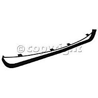 Front, Center Bumper Grille, Black