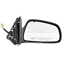 Passenger Side Mirror, Power, Non-Folding, Heated, Paintable, No Signal Light, No Memory, No Puddle Light, No Auto-Dimming, No Blind Spot Feature