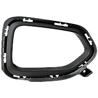 Front, Passenger Side Fog Light Trim, Textured Black