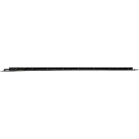 Non-wrap, Bed Rail Cap, Black, Plastic, Passenger Side, Crew Cab Pickup, 6 Foot Bed