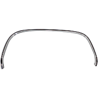 Rear, Driver Side Fender Trim, Primed