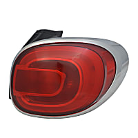 REPF730189Q Passenger Side Tail Light, With bulb(s), Halogen, Red Lens CAPA CERTIFIED
