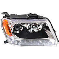 REPS100111Q Passenger Side Halogen Headlight, Without bulb(s) CAPA Certified