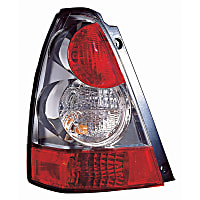REPS730124Q Driver Side Tail Light, With bulb(s), Halogen, Clear and Red Lens, CAPA CERTIFIED