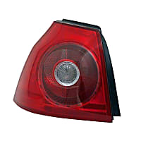 REPV730111 Passenger Side Tail Light, With bulb(s), Clear and Red Lens