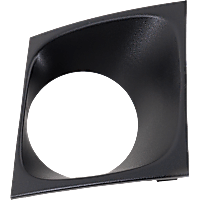 Front, Driver or Passenger Side Fog Light Trim, Black