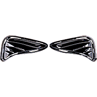 Front, Driver or Passenger Side Fog Light Cover, Black