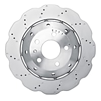 PXP-73070A Rear, Driver or Passenger Side Brake Disc, Cross-Drilled