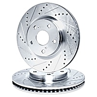WGPN1-27016 Front Brake Disc, Cross-drilled and Slotted, eLINE Black Series