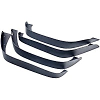 867981 Front and Rear, Driver and Passenger Side Fender Flares, Powdercoated Textured Black Trail Series
