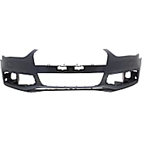 Front Primed Bumper Cover, For Models With S-Line Package, Without Parking Aid Sensor Holes