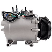 A/C Compressor, With Clutch, 7-Groove Pulley, 4, 2.4