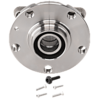 Front, Driver or Passenger Side Wheel Hub, With Bearing, 5 x 4.4 in. Bolt Pattern