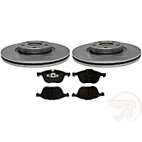1044C980601R Front Brake Disc and Pad Kit, R-Line Series