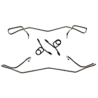 H18202A R-Line Series Brake Hardware Kit - Direct Fit, Kit