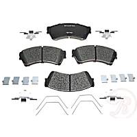 MGD1164CH Premium R-Line Series Ceramic Brake Pads With Layered Shims and Hardware