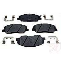 MGD1202CH Premium R-Line Series Ceramic Brake Pads With Layered Shims and Hardware