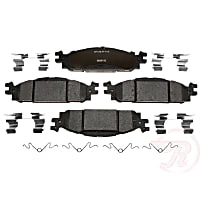 MGD1508CH Premium R-Line Series Ceramic Brake Pads With Layered Shims and Hardware