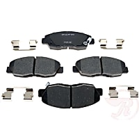 MGD465CH Premium R-Line Series Ceramic Brake Pads With Layered Shims and Hardware