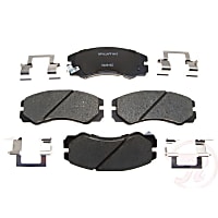 MGD579CH Premium R-Line Series Ceramic Brake Pads With Layered Shims and Hardware
