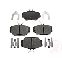 MGD598CH Premium R-Line Series Ceramic Brake Pads With Layered Shims and Hardware