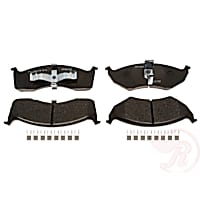 MGD730MH Premium R-Line Series Semi-Metallic Brake Pads With Layered Shims and Hardware