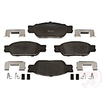 MGD805MH Premium R-Line Series Semi-Metallic Brake Pads With Layered Shims and Hardware